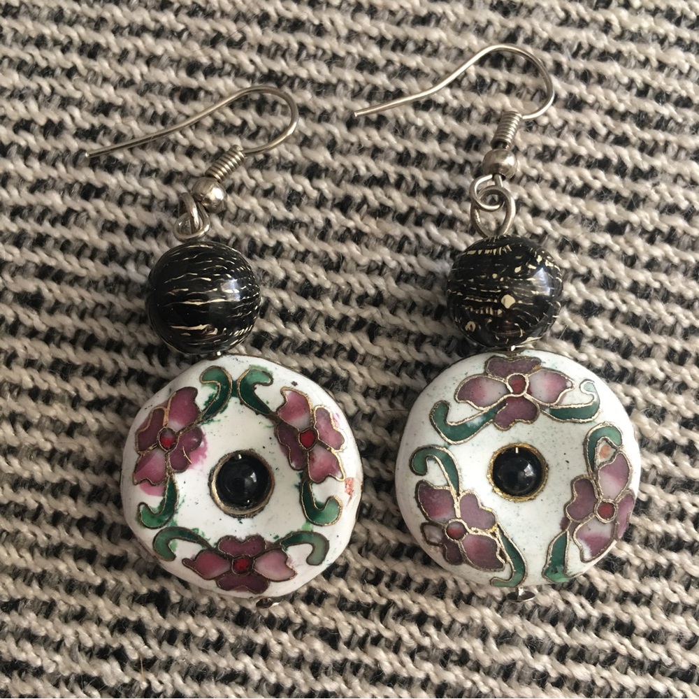 Handmade Floral Design Earrings